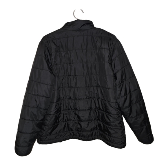 New Balance Puffer Jacket PLUS 1X Black Casual - Picture 2 of 6